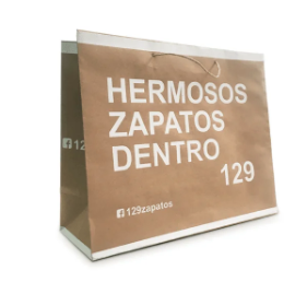 Bolsa impresa para zapatería