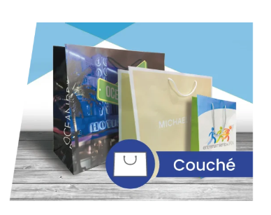 Bolsas impresas de papel Couché