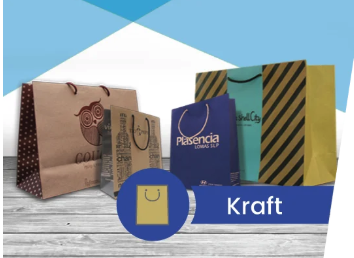 Bolsas impresas de papel Kraft